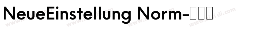 NeueEinstellung Norm字体转换